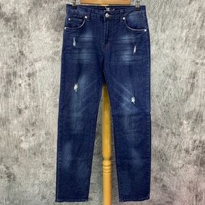 7 for All Mankind Slimmy Distressed Jeans Sz 16